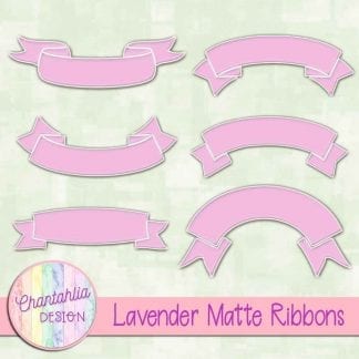 free lavender matte ribbons