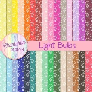 free digital papers featuring light bulbs