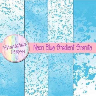Free neon blue gradient granite digital papers