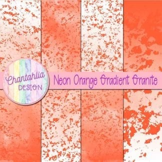 Free neon orange gradient granite digital papers