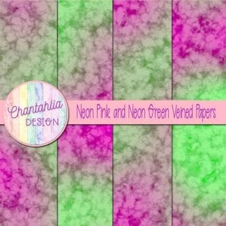 free neon pink and neon green veined papers