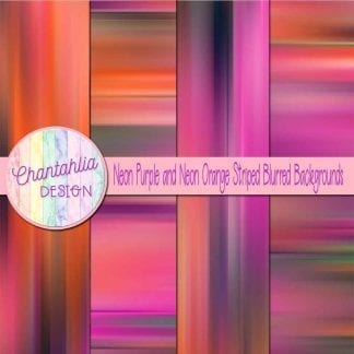 free neon purple and neon orange striped blurred backgrounds