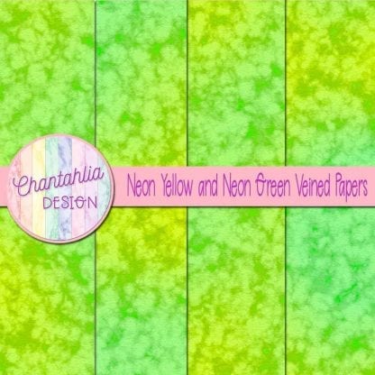 free neon yellow and neon green veined papers
