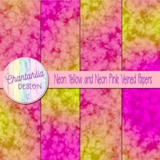free neon yellow and neon pink veined papers