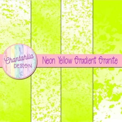 Free neon yellow gradient granite digital papers