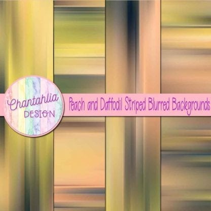 free peach and daffodil striped blurred backgrounds