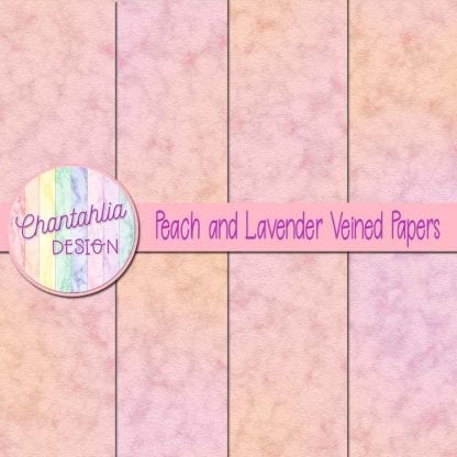 free peach and lavender veined papers
