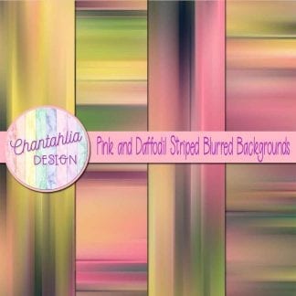 free pink and daffodil striped blurred backgrounds