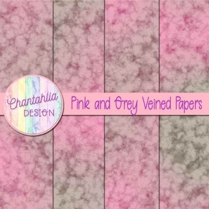 free pink and grey veined papers