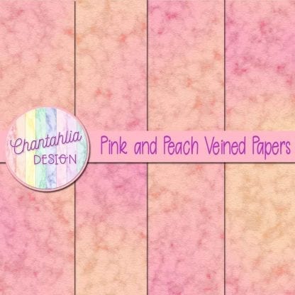 free pink and peach veined papers