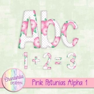 Free pink petunias alpha