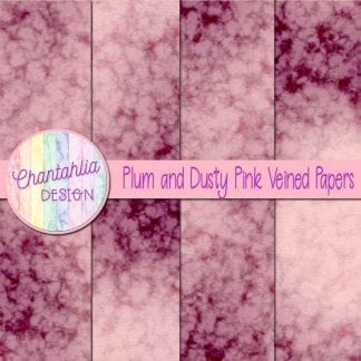 free plum and dusty pink veined papers