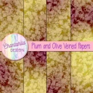 free plum and olive veined papers