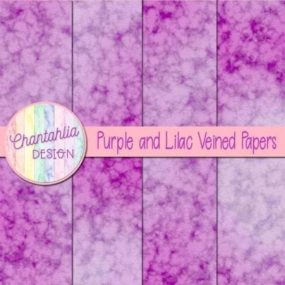 free purple and lilac veined papers