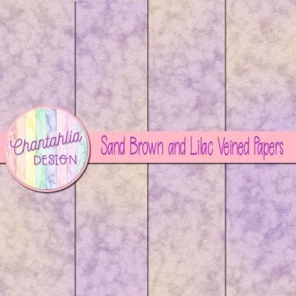 free sand brown and lilac veined papers