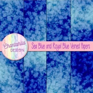 free sea blue and royal blue veined papers
