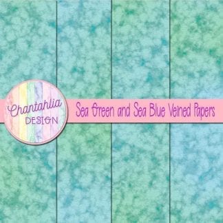 free sea green and sea blue veined papers