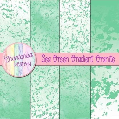 Free sea green gradient granite digital papers