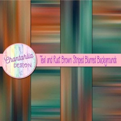 free teal and rust brown striped blurred backgrounds