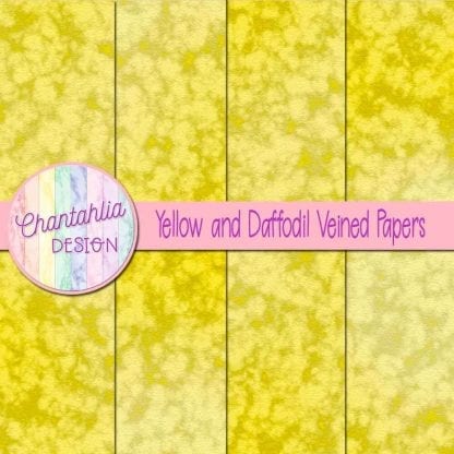free yellow and daffodil veined papers