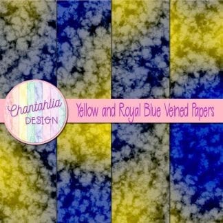 free yellow and royal blue veined papers