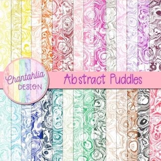 free digital papers featuring an abstract puddles design