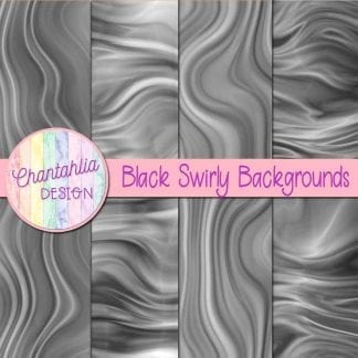 Free black swirly backgrounds digital papers