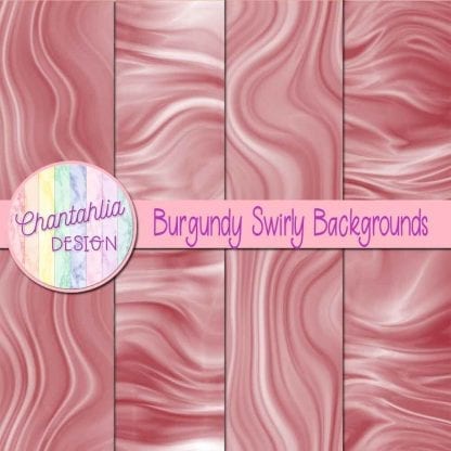 Free burgundy swirly backgrounds digital papers