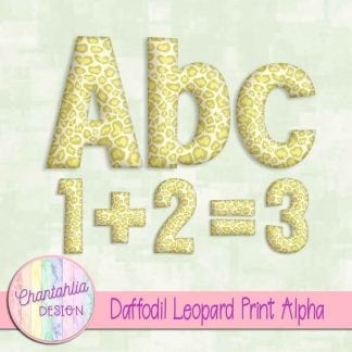 Free daffodil leopard print alpha