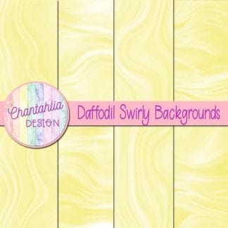 Free daffodil swirly backgrounds digital papers