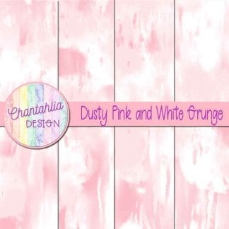 Free dusty pink and white grunge digital papers