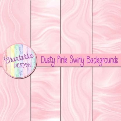 Free dusty pink swirly backgrounds digital papers