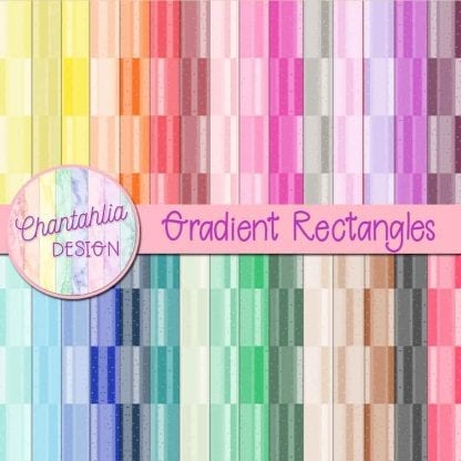 Free digital papers featuring a gradient rectangles design