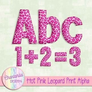 Free hot pink leopard print alpha