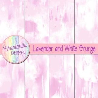 Free lavender and white grunge digital papers