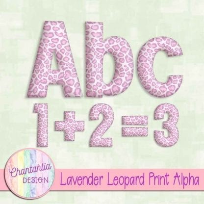 Free lavender leopard print alpha