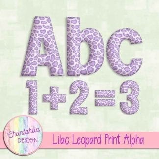 Free lilac leopard print alpha
