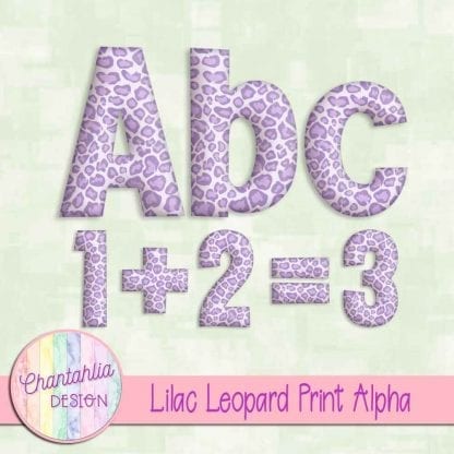 Free lilac leopard print alpha