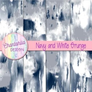 Free navy and white grunge digital papers