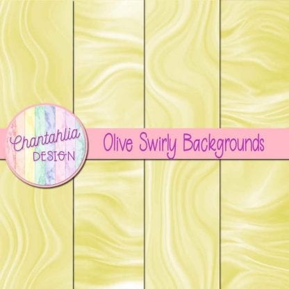 Free olive swirly backgrounds digital papers