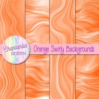 Free orange swirly backgrounds digital papers
