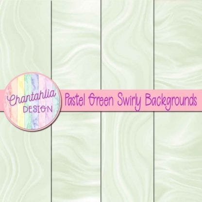 Free pastel green swirly backgrounds digital papers