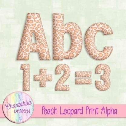 Free peach leopard print alpha
