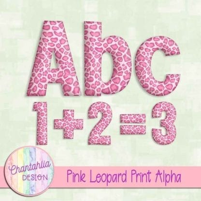 Free pink leopard print alpha
