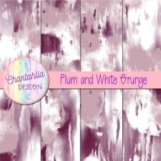 Free plum and white grunge digital papers