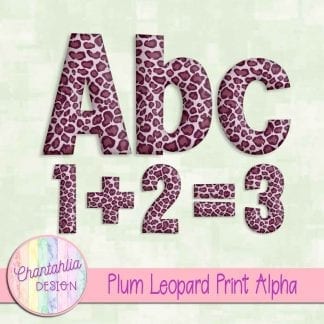 Free plum leopard print alpha