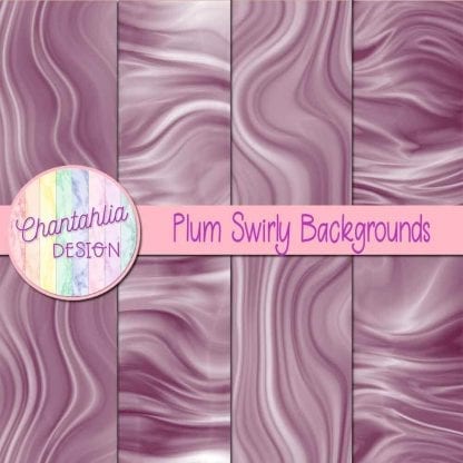 Free plum swirly backgrounds digital papers