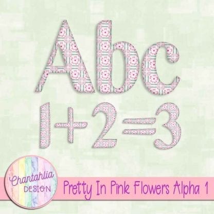 Free alpha in a Pretty in Pink Flowers theme
