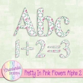 Free alpha in a Pretty in Pink Flowers theme