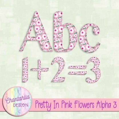 Free alpha in a Pretty in Pink Flowers theme